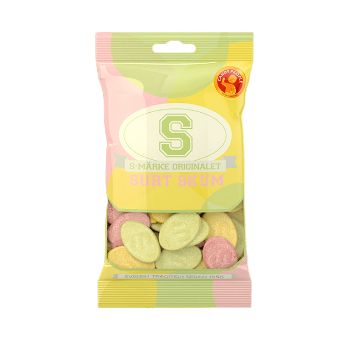 S-brand Sour Foam Candy 80 g (2.82 oz).